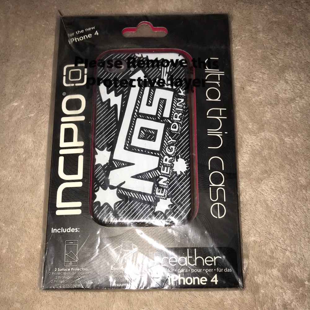 Incipio feather ultra thin case iPhone 4 NOS energy drink New